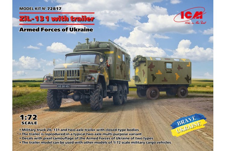 1:72 ICM 72817 ZiL-131 met Trailer - Armed Forces of Ukraine - Icm72817 1 - ICM72817