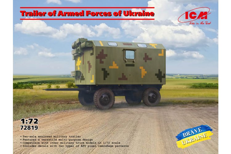 1:72 ICM 72819 Trailer of the Armed Forces of Ukraine - Military Trailer - Icm72819 1 - ICM72819
