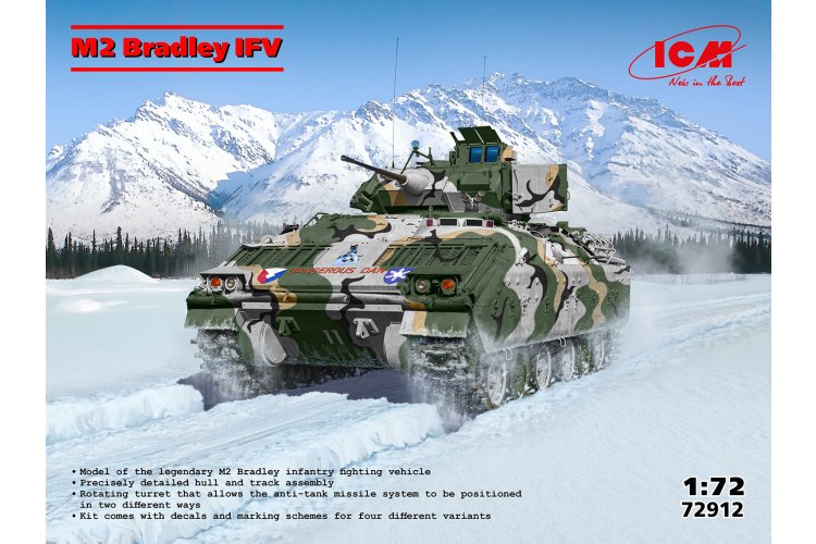1:72 ICM 72912 M2 Bradley - Infantry Fighting Vehicle - American Military Armored Vehicle - Icm72912 1 - ICM72912