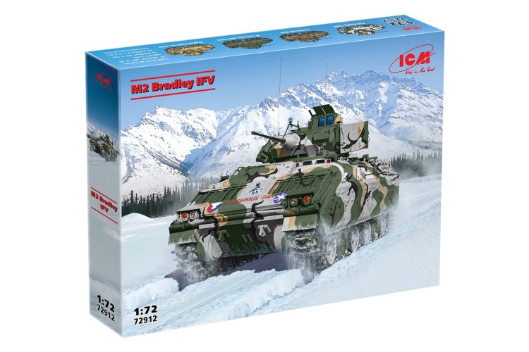 1:72 ICM 72912 M2 Bradley - Infantry Fighting Vehicle - American Military Armored Vehicle - Icm72912 2 - ICM72912