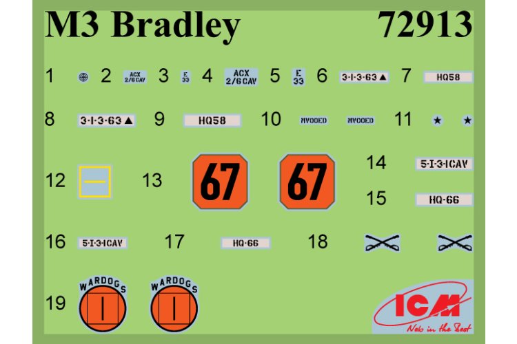 1:72 ICM 72913 M3 Bradley &ndash; American Cavalry Fighting Vehicle - Icm72913 3 - ICM72913