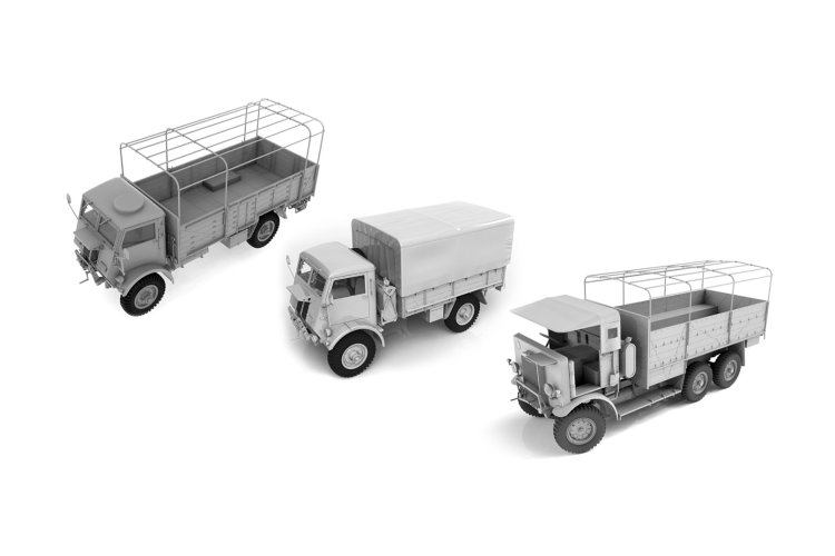 1:35 ICM DS3511 WWII British Trucks - W.O.T.6, W.O.T.8, Leyland Retriever - Icmds3511 2 - ICMDS3511