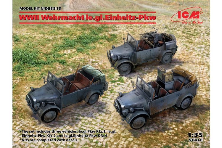 1:35 ICM DS3513 WWII Wehrmacht le.gl.Einheitz-Pkw - Cars - Icmds3513 4 - ICMDS3513