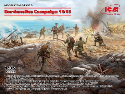 1:35 ICM DS3520 Dardanelles Campaign 1915 - Britse en Turkse Figuren - Icmds3520 1 - ICMDS3520