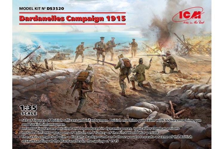 1:35 ICM DS3520 Dardanelles Campaign 1915 - Britse en Turkse Figuren - Icmds3520 1 - ICMDS3520