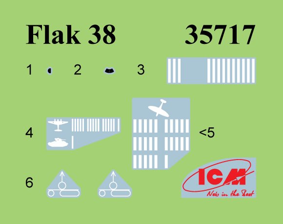 1:35 ICM DS3526 Self-Propelled Anti-Aircraft Guns of the Wehrmacht - Ford V3000 and 2x Passenger Cars - Icmds3526 23 - ICMDS3526