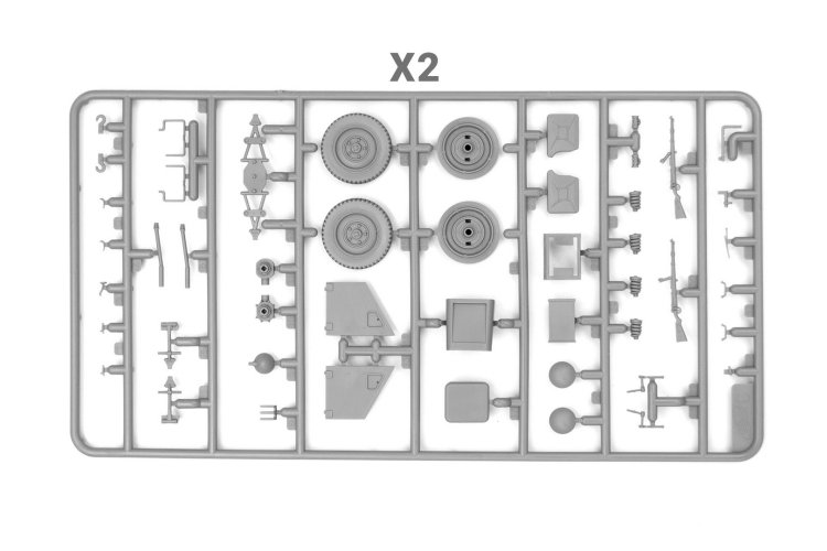 1:35 ICM DS3529 3 D.A.K. Vehicles Set &ndash; L3000s Truck &ndash; Kfz.70 Infantry Vehicle &ndash; Kfz.2 Radio Vehicle - Icmds3529 17 - ICMDS3529