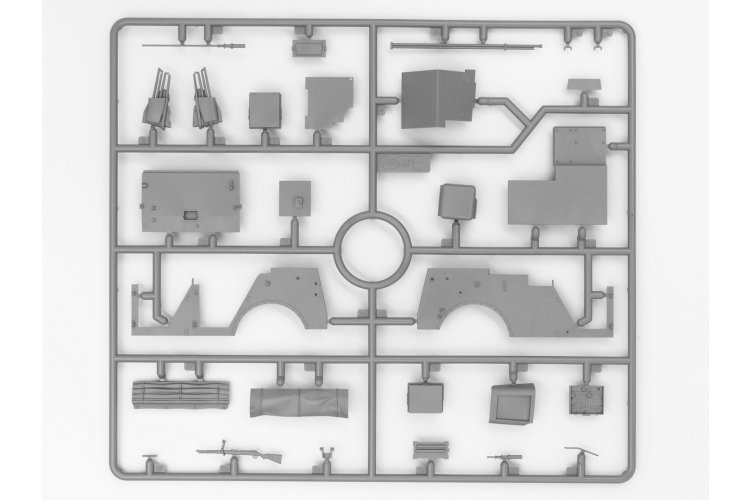 1:35 ICM DS3529 3 D.A.K. Vehicles Set &ndash; L3000s Truck &ndash; Kfz.70 Infantry Vehicle &ndash; Kfz.2 Radio Vehicle - Icmds3529 18 - ICMDS3529