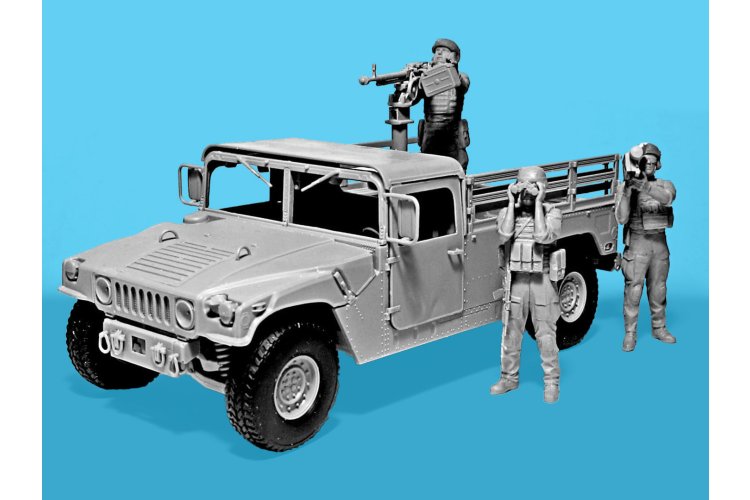 1:35 ICM DS3531 Drone Hunters - Humvee M1097A2 met Bemanning - 3 Figuren - Diorama Set - Icmds3531 2 - ICMDS3531