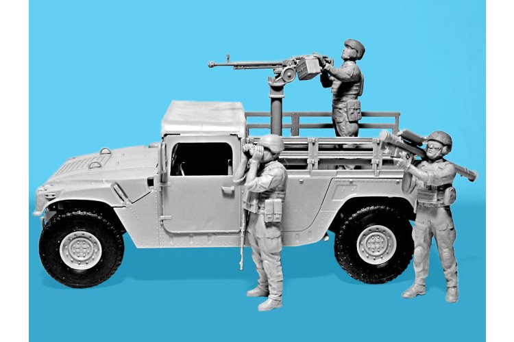 1:35 ICM DS3531 Drone Hunters - Humvee M1097A2 met Bemanning - 3 Figuren - Diorama Set - Icmds3531 4 - ICMDS3531