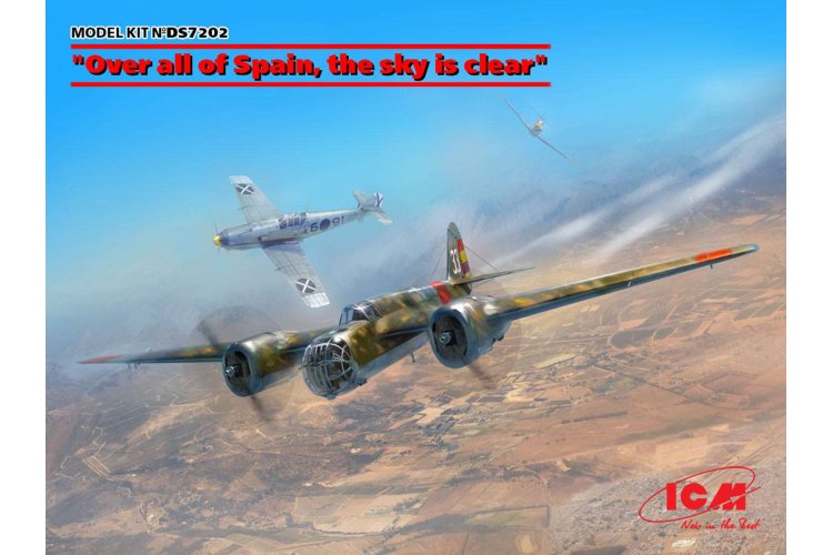 1:72 ICM DS7202 Over all of Spain, the sky is clear - Messerschmitt + Katiushka - Icmds7202 icm 1 - ICMDS7202
