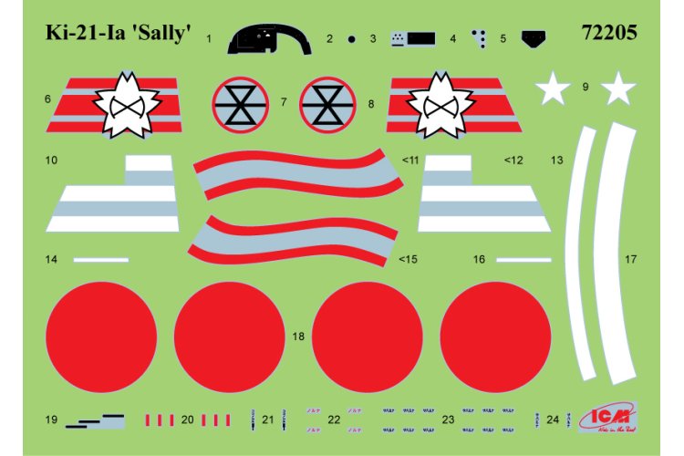 1:72 ICM DS7204 In the skies of China - Ki-21-Ia - Twee Кі-27 - 3 Vliegtuigen - Icmds7204 93 - ICMDS7204