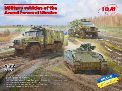 1:72 ICM DS7205 Military Vehicles of the Armed Forces of Ukraine &ndash; BM-21 &ndash; URAL-43203 &ndash; SPz Marder 1A3 - Icmds7205 1 - ICMDS7205