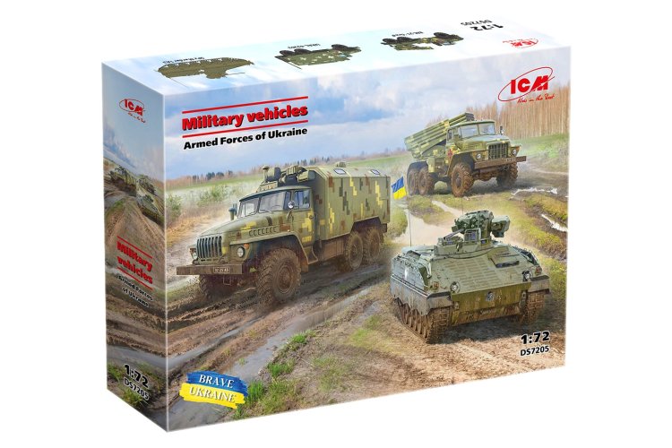 1:72 ICM DS7205 Military Vehicles of the Armed Forces of Ukraine &ndash; BM-21 &ndash; URAL-43203 &ndash; SPz Marder 1A3 - Icmds7205 2 - ICMDS7205