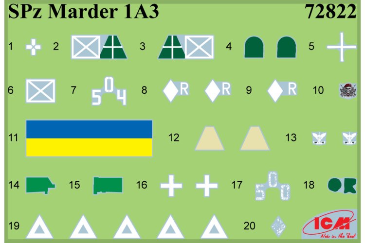 1:72 ICM DS7205 Military Vehicles of the Armed Forces of Ukraine &ndash; BM-21 &ndash; URAL-43203 &ndash; SPz Marder 1A3 - Icmds7205 9 - ICMDS7205
