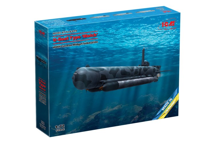1:72 ICM S019 U-Boat Type - Molch - WWII Germen Midget Submarine - Icms 019 5 - ICMS019