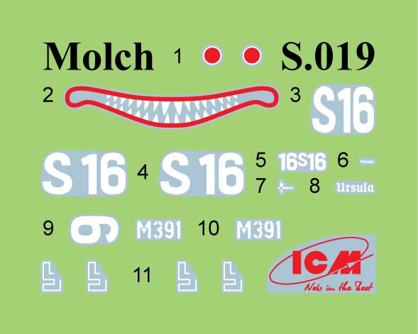 1:72 ICM S019 U-Boat Type - Molch - WWII Germen Midget Submarine - Icms 019 9 - ICMS019