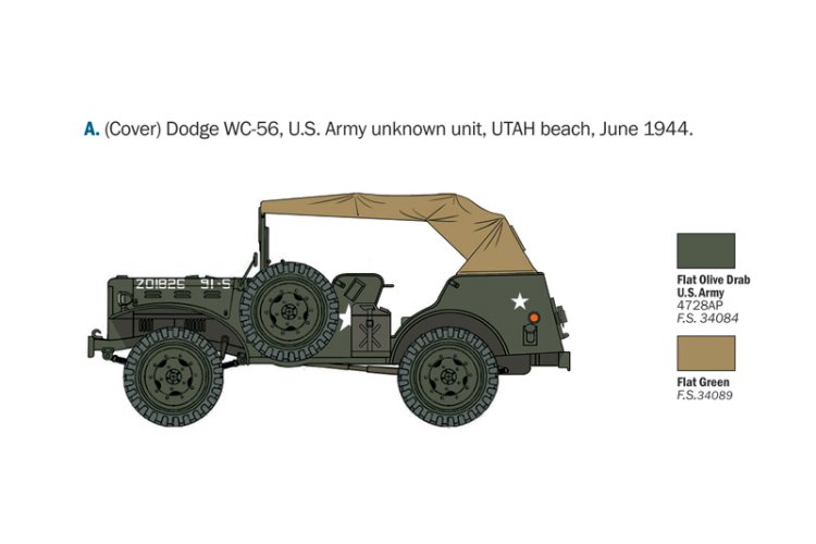 1:35 Italeri 0228 Dodge WC-56/57 Command Car - Ita0228 5 - ITA0228