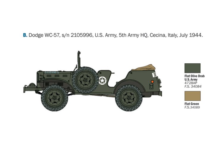 1:35 Italeri 0228 Dodge WC-56/57 Command Car - Ita0228 6 - ITA0228