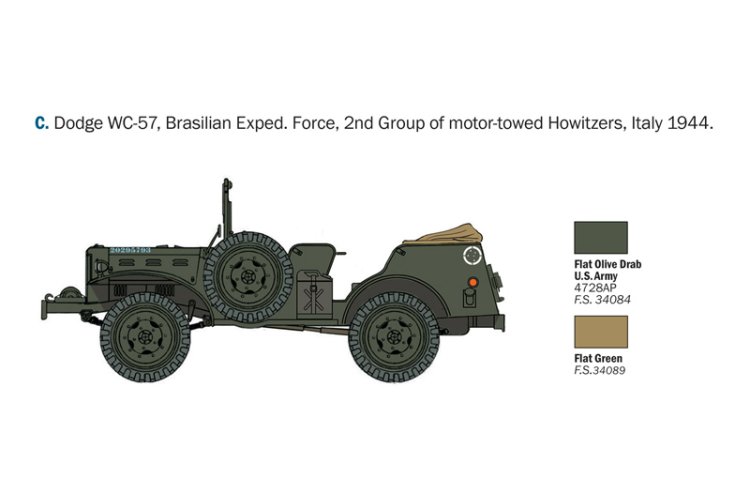 1:35 Italeri 0228 Dodge WC-56/57 Command Car - Ita0228 7 - ITA0228