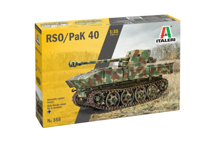 1:35 Italeri 0355 Steyr RSO met PAK 40 - Duits S.P. Antitankkanon - Ita0355 1 - ITA0355