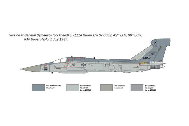 1:72 Italeri 1235 General Dynamics EF-111 A Raven - Ground-Attack Aircraft - Ita1235 4 - ITA1235