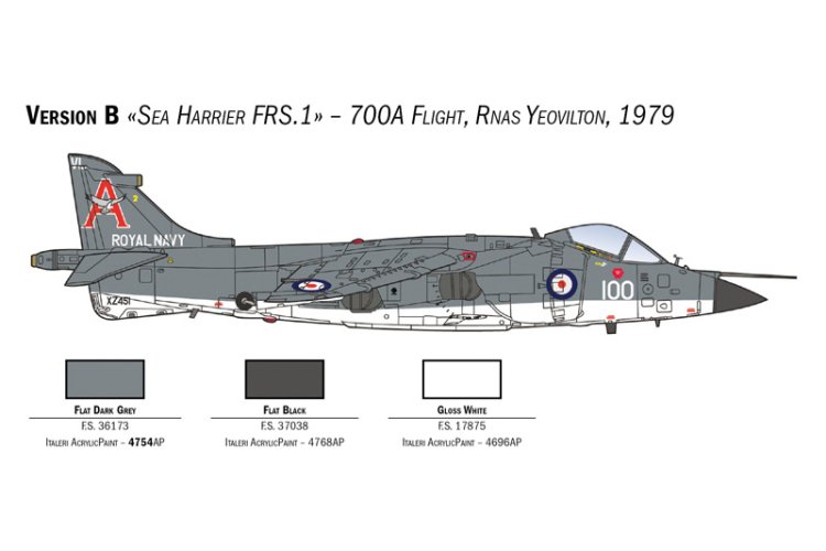 1:72 Italeri 1236 FRS.1 Sea Harrier Plane - Ita1236 2 - ITA1236