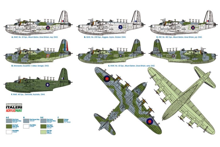 1:72 Italeri 1352 Sunderland Mk.III Propeller Aircraft - Ita1352 3 - ITA1352
