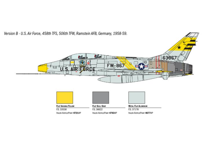 1:72 Italeri 1398 North American F-100F Super Sabre - Jet Fighter - Ita1398 5 - ITA1398