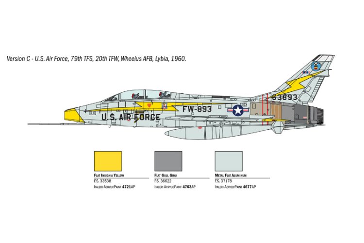 1:72 Italeri 1398 North American F-100F Super Sabre - Jet Fighter - Ita1398 6 - ITA1398