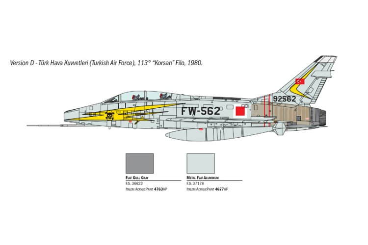1:72 Italeri 1398 North American F-100F Super Sabre - Jet Fighter - Ita1398 7 - ITA1398
