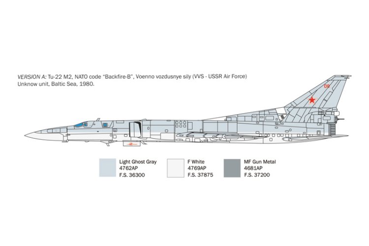 1:72 Italeri 1440 Tupolev Tu-22M-2 Backfire-B - Jet Fighter - Ita1440 3 - ITA1440