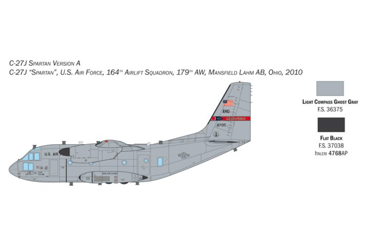 1:72 Italeri 1450 C-27J Spartan / G.222 Plane - Ita1450 3 1 - ITA1450