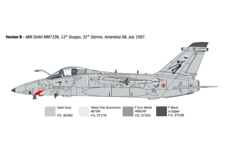 1:72 Italeri 1460 AMX Ghibli Plane - Ita1460 5 - ITA1460