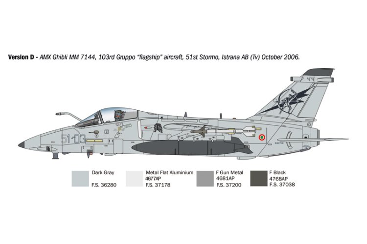 1:72 Italeri 1460 AMX Ghibli Plane - Ita1460 7 - ITA1460