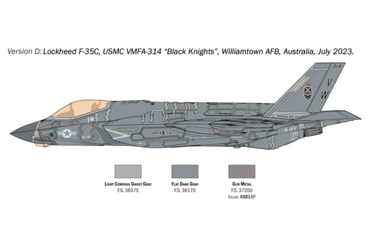 1:72 Italeri 1469 Lockheed F-35C Lightning II - Jet Fighter - Ita1469 7 - ITA1469