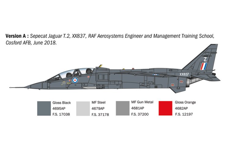 1:72 Italeri 1470 Jaguar T.2 - R.A.F. Trainer - Vliegtuig - Ita1470 3 - ITA1470