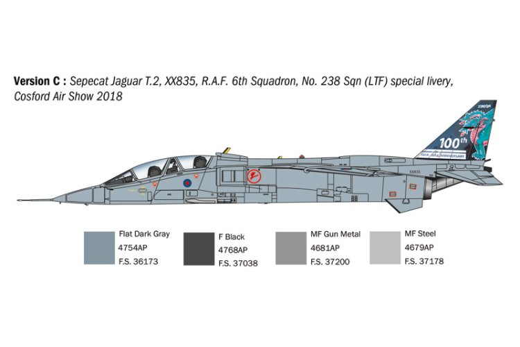 1:72 Italeri 1470 Jaguar T.2 - R.A.F. Trainer - Vliegtuig - Ita1470 5 - ITA1470