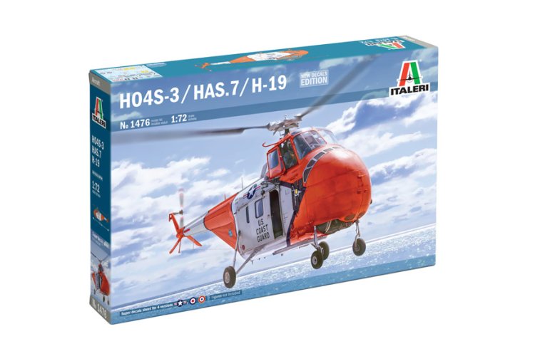 1:72 Italeri 1476 Sikorsky S-55 - HO4S-3 / HAS.7 / H-19 - Helikopter - Ita1476 1 - ITA1476