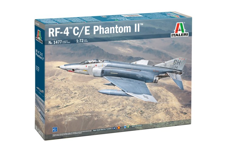 1:72 Italeri 1477 RF-4C/E Phantom II - Amerikaans Verkenningsvliegtuig - Ita1477 1 - ITA1477