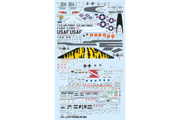 1:72 Italeri 1477 RF-4C/E Phantom II - Amerikaans Verkenningsvliegtuig - Ita1477 3 - ITA1477