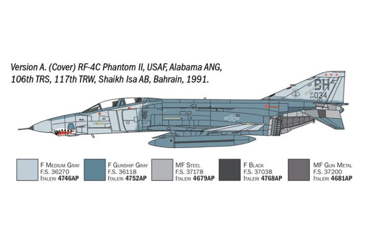 1:72 Italeri 1477 RF-4C/E Phantom II - Amerikaans Verkenningsvliegtuig - Ita1477 4 - ITA1477