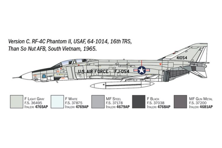 1:72 Italeri 1477 RF-4C/E Phantom II - Amerikaans Verkenningsvliegtuig - Ita1477 6 - ITA1477