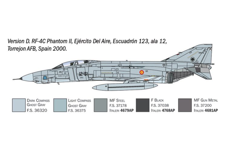 1:72 Italeri 1477 RF-4C/E Phantom II - Amerikaans Verkenningsvliegtuig - Ita1477 7 - ITA1477