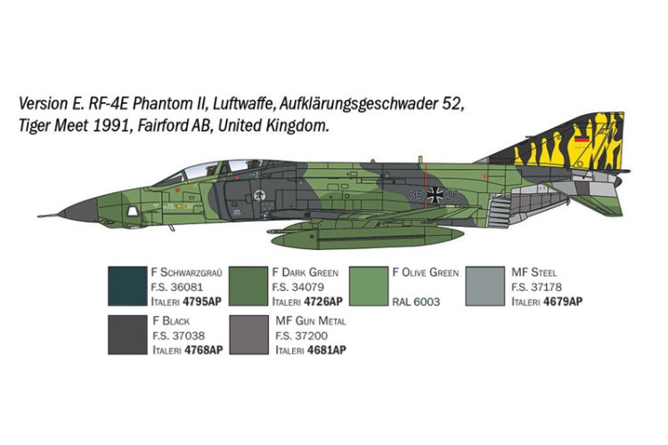 1:72 Italeri 1477 RF-4C/E Phantom II - Amerikaans Verkenningsvliegtuig - Ita1477 8 - ITA1477