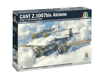 1:72 Italeri 1479 Cant Z.1007bis Alcione WWII - Single of Twin-finned Versie - Italiaans Propellervliegtuig - Ita1479 1 - ITA1479