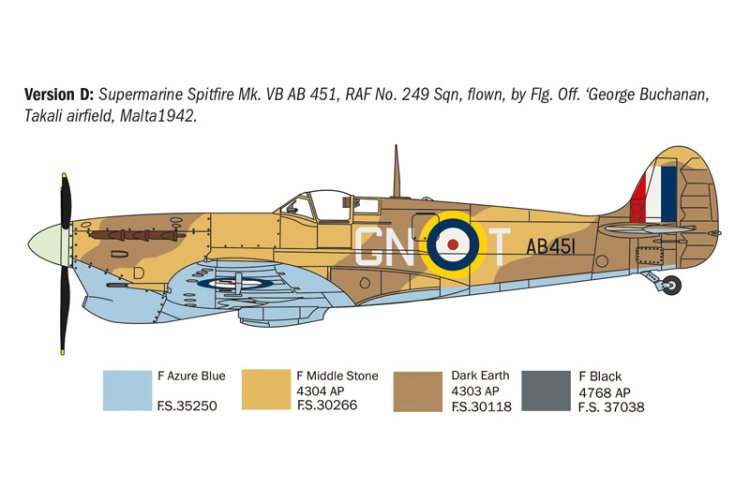 1:72 Italeri 1482 Supermarine Spitfire Mk.V / Mk.IX - Aces - Brits Jachtvliegtuig - Ita1482 6 - ITA1482