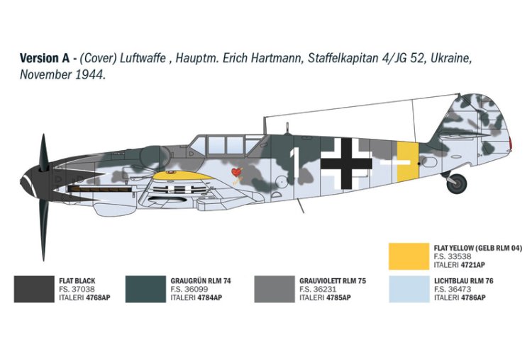 1:72 Italeri 1483 Messerschmitt Bf 109 G-6 - WWII Aces - Duits Propellervliegtuig - Ita1483 3 - ITA1483