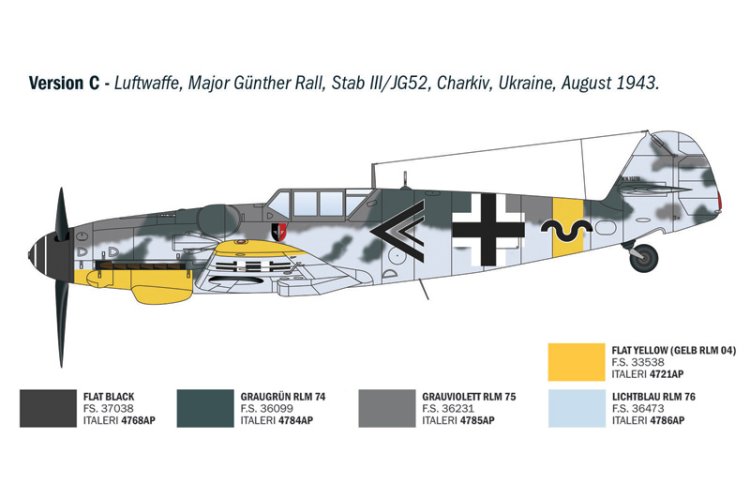 1:72 Italeri 1483 Messerschmitt Bf 109 G-6 - WWII Aces - Duits Propellervliegtuig - Ita1483 5 - ITA1483
