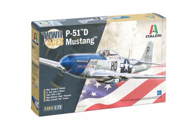 1:72 Italeri 1484 Boeing P-51D Mustang&trade; - WWII Aces - Propeller Vliegtuig - Ita1484 1 - ITA1484